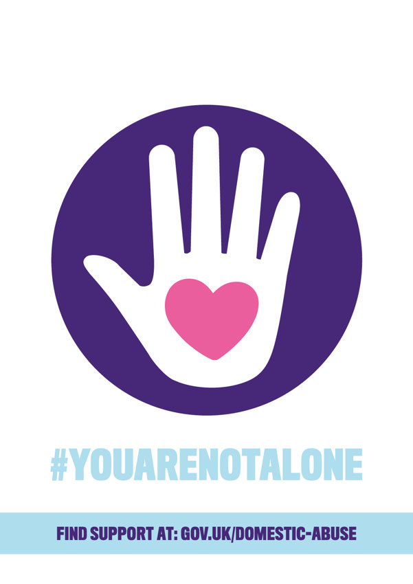 Image of Your Are Not Alone Domestic Abuse Campaign
